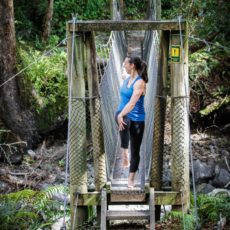 Challenge your one leg balance skills with twisting