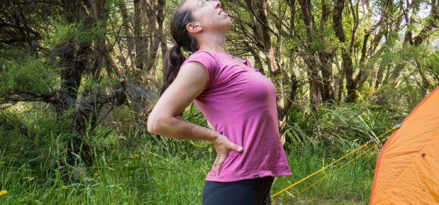 gentle version of yoga pose camel backbend