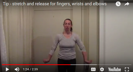 video demonstrating arm movements