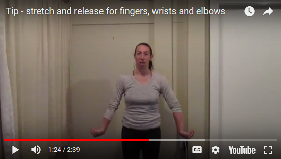 video demonstrating arm movements