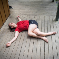 Strong spinal twist lying down