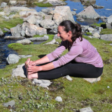 Calm, cool and stretch legs with seated forward fold – Paschimottanasana