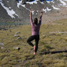 Tree pose (vrksasana) with your eyes closed