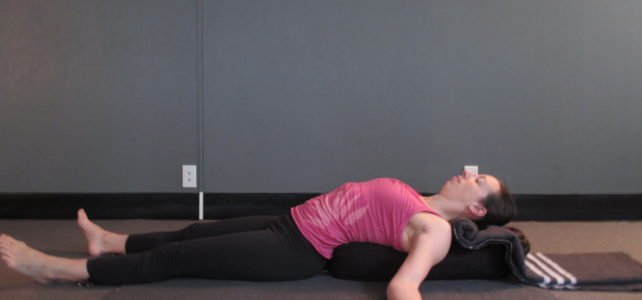restorative yoga back bend