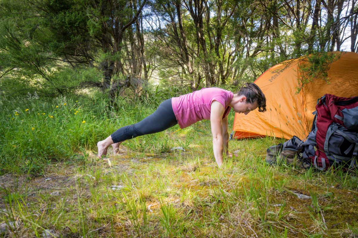 plank pose