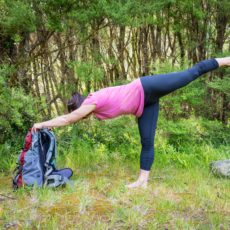 Warrior III one leg balance pose