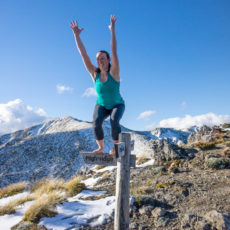 Variations in chair pose to challenge balance