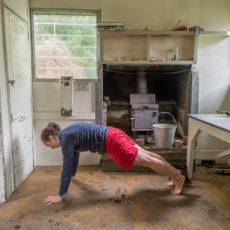 Mini sun salutation sequence to move the spine