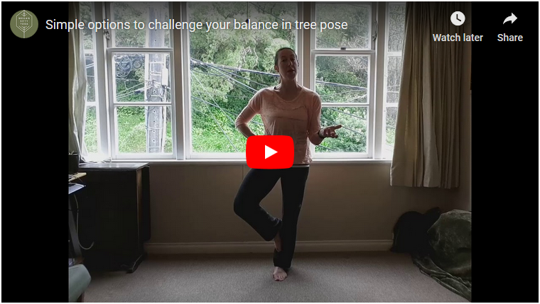 tree pose video screenshot