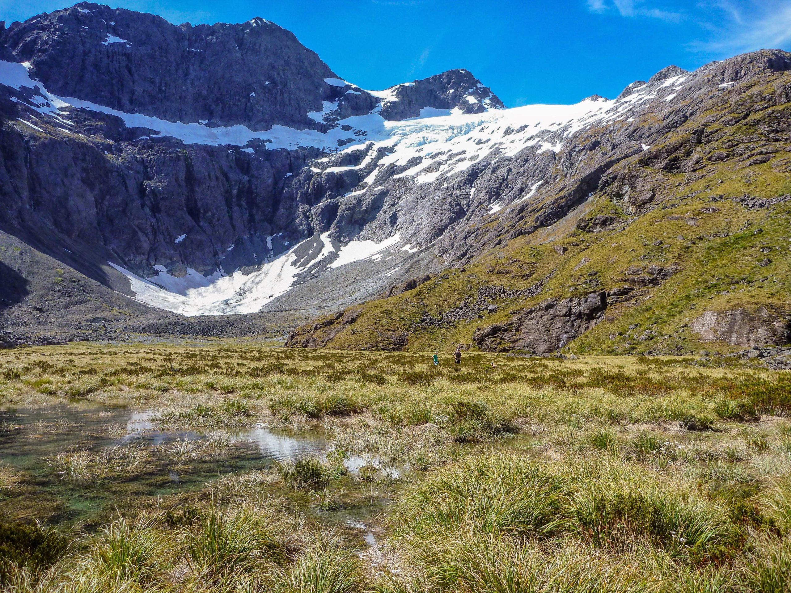 alpine basin and mountains