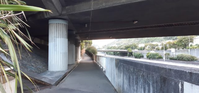 footpath alongside the motorway