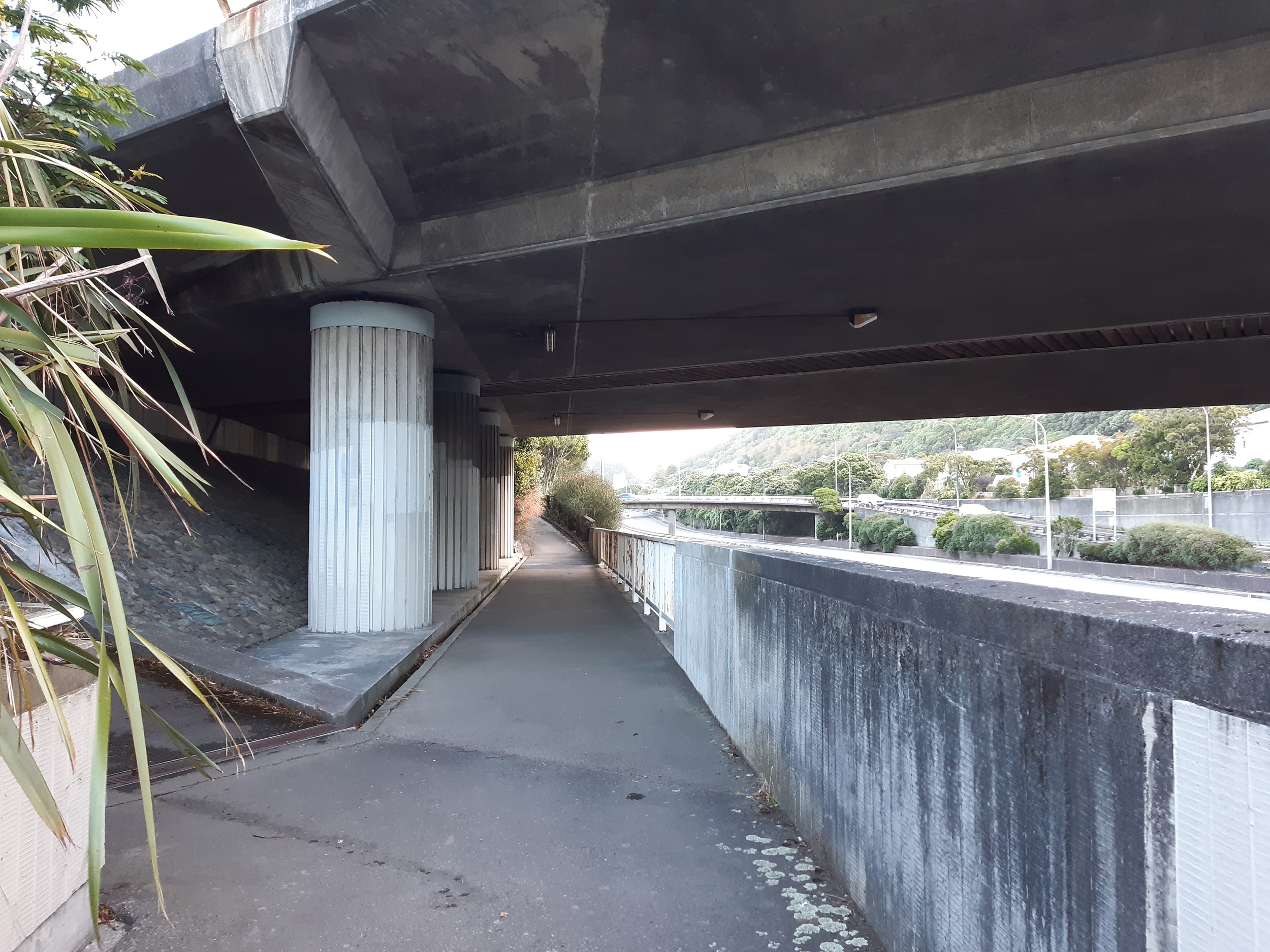 footpath alongside the motorway