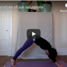 Guide on how to do a basic sun salutation in yoga