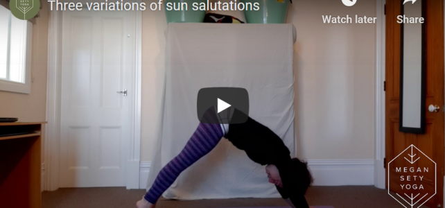 sun salutation variations video screenshot