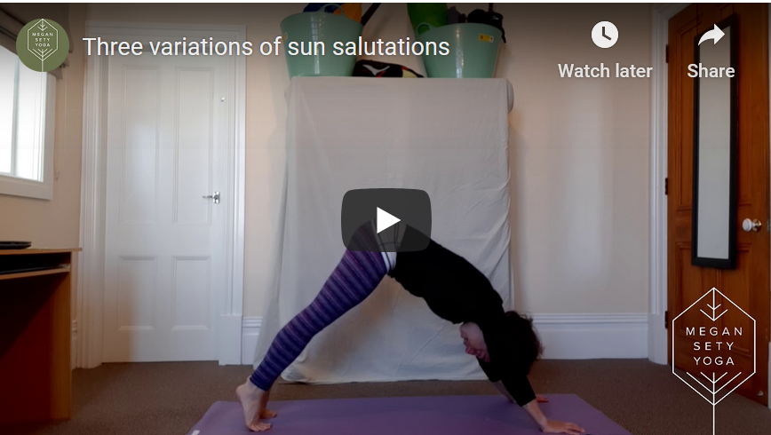 sun salutation variations video screenshot