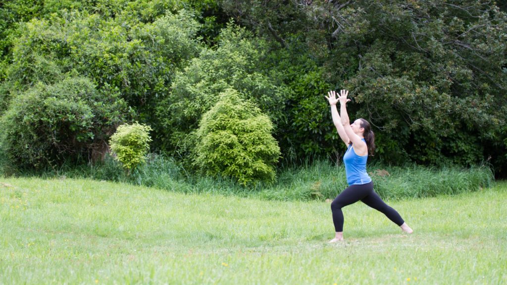 warrior I yoga pose