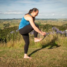 Is there research on hip replacement prevention or recovery and yoga?