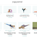 screenshot of yoga journal webpage featuring advanced yoga poses